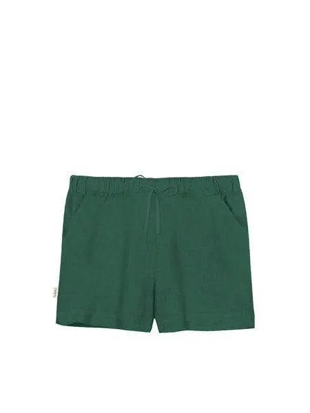 FUXBAU FUXBAU Frauen Leinenshorts, Grün, – Produktbild 3 von 4