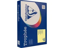 Clairefontaine 500 Blatt Clairfontaine Farbiges Kopierpapier "Trophee" 80 g/m², DIN A4, hellgelb – Produktbild 1 von 1
