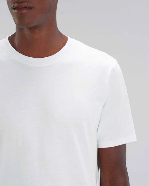YTWOO YTWOO Herren schweres Bio T-Shirt. Männer Premium Basic Shirt. Heavy Cotton, Weiss, – Produktbild 2 von 4
