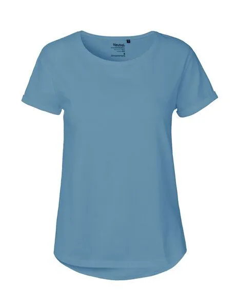 Neutral Doppelpack Neutral® Ladies Roll Up Sleeve T-Shirt, Dusty indigo, – Produktbild 1 von 4