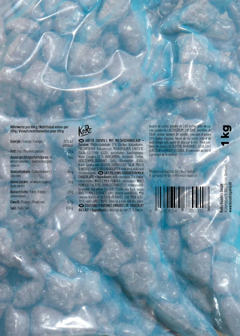 KoRo Hafer Crispies mit Milchschokolade 1 kg – Produktbild 3 von 5