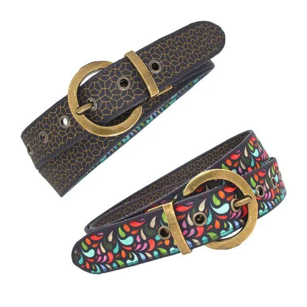 Seegarn Seegarn - Gürtel / Wendegürtel 'SeeLeuchten' 3cm, Antik messing, – Produktbild 1 von 5
