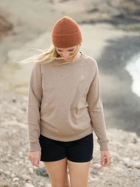 FUXBAU FUXBAU Frauen fux Pullover - beige meliert, Beige meliert, – Produktbild 3 von 4
