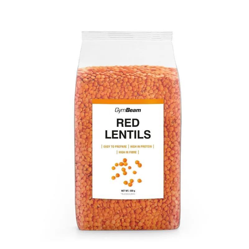 GymBeam Food GymBeam Rote Linsen 500 g – Produktbild 1 von 1