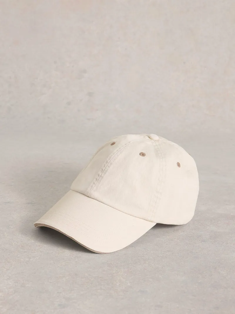 White Stuff Baseballkappe aus Baumwolle - Einheitsgröße, Hellnatur, – Produktbild 1 von 2