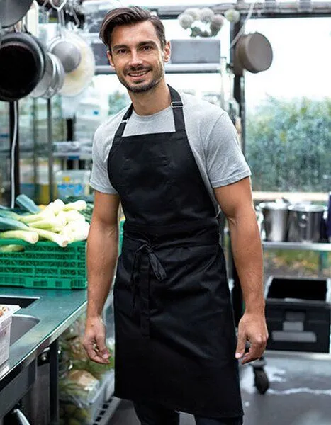 Neutral Neutral Damen / Herren Cafe Bistro Latzschürze Kellnerschürze, Navy, – Produktbild 4 von 5