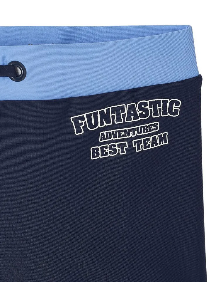 Vertbaudet Vertbaudet Badehose Jungen-Set: Badekappe & Badehose BEST TEAM, Blau, – Produktbild 4 von 5