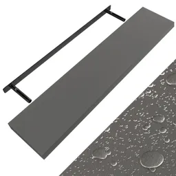 Casaria® Wandregal Schweberegal 110cm Grau + Halterung – Produktbild 1 von 1