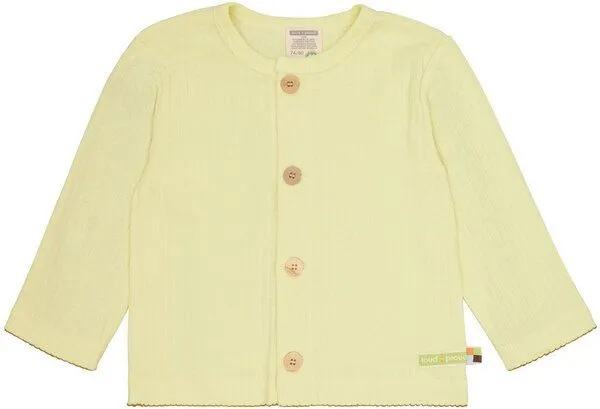 loud + proud loud + proud Babys & Kinder Leichte Jacke aus Derby Rib, GOTS-zertifiziert, Blonde(gelb), – Produktbild 1 von 2