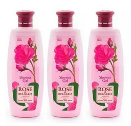 Biofresh Cosmetics Duschgel Rose of Bulgaria Shower Gel 3 x 330 ml, mit natürlichem Rosenwasser und Rosenöl – Produktbild 1 von 1