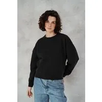 Kultgut Kultgut Goodness Sweater 100% Bio-Baumwolle - Ein schöner Allrounder im Boxistyle, Schwarz, – Produktbild 1 von 1