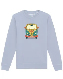 watapparel watapparel Sweatshirt Unisex Hippies Bus – Produktbild 1 von 1