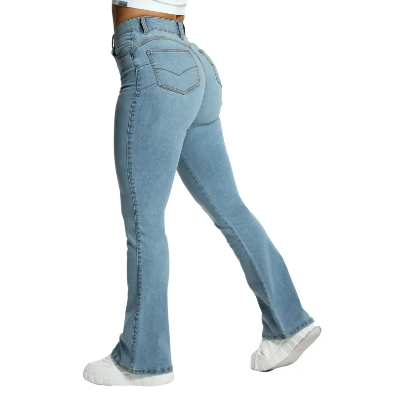 Gym Glamour Damen Flare Jeans Gym Glamour Perfect, Bleu, – Produktbild 1 von 1