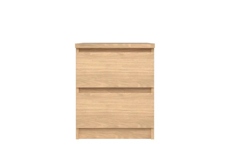 Home affaire Nachttisch Naia, Eleganter Nachttisch mit 2 Schubladen, Braun, – Produktbild 3 von 7