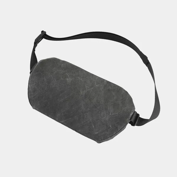 Airpaq Airpaq Große Bauchtasche 'Hip bag' aus Autoschrott, Anthrazit, – Produktbild 3 von 4