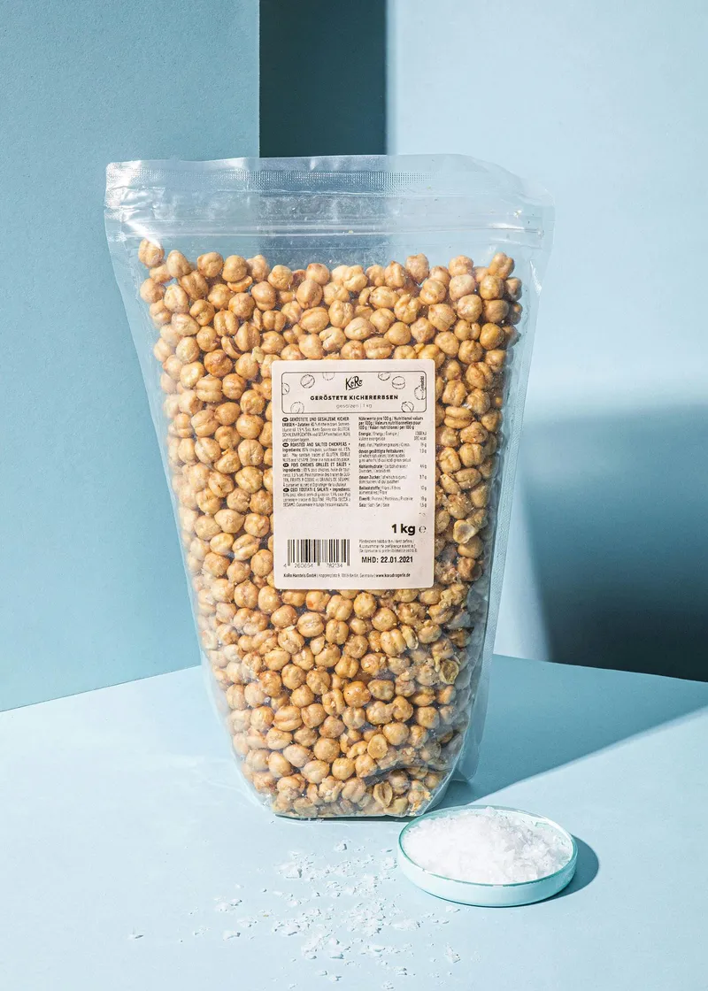 KoRo Geröstete und gesalzene Kichererbsen 1 kg – Produktbild 1 von 5