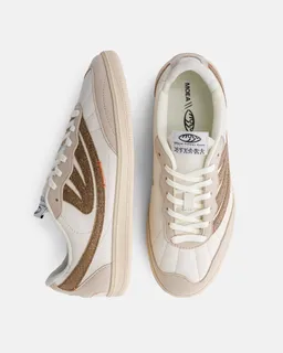 MoEa MoEa Herren vegan Sneaker Flow Beige/Braun Mit Palmenmuster – Produktbild 1 von 1