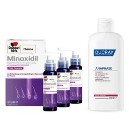 Doppelherz Minoxidil Doppelherz Frauen Lösung (3x60ml) + Anaphase Shampoo – Produktbild 1 von 1
