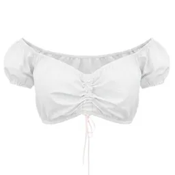 körber mode körber mode Bio Bluse Dirndlbluse weiß verstellbare Raffung Puffärmel Biobaumwolle und hübsche Einsätze – Produktbild 1 von 1