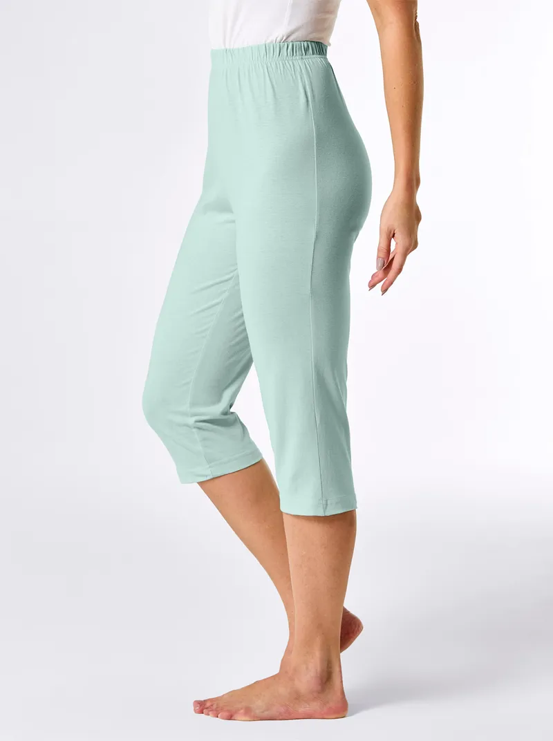 wäschepur Capri-Hose kalkmint, Kalkmint, – Produktbild 1 von 2