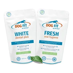 DOG FIT by PreThis DOG FIT by PreThis ® WHITE dental plus & FRESH » Frischer Atem & Zahnfleisch » Hunde – Produktbild 1 von 1