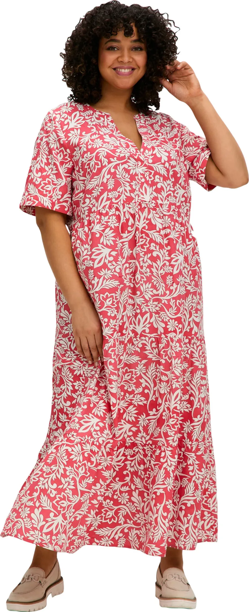 sheego Maxikleid hummer-gemustert, Hummer-gemustert, – Produktbild 2 von 2