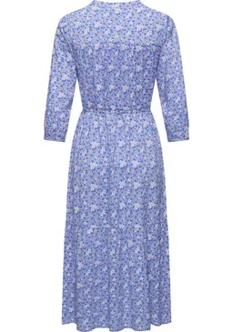 ragwear ragwear Maxikleid Meve Leichtes Langarmkleid mit Blumenmuster – Produktbild 1 von 1