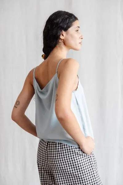 Jyoti - Fair Works Jyoti - Fair Works Modal Trägertop Lilea, Eisblau, – Produktbild 4 von 4
