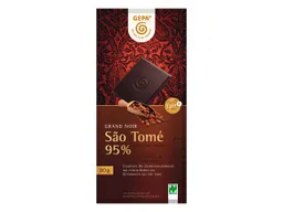 gepa GEPA Bio-Schokolade 'Grand Noir' Sao Tomé 95% 80 g – Produktbild 1 von 1