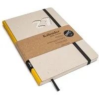 tyyp tyyp Wochenplaner 2027 – Taschenkalender A5 aus Recyclingkarton – grau, vegan & handgefertigt, Gelb, – Produktbild 1 von 1