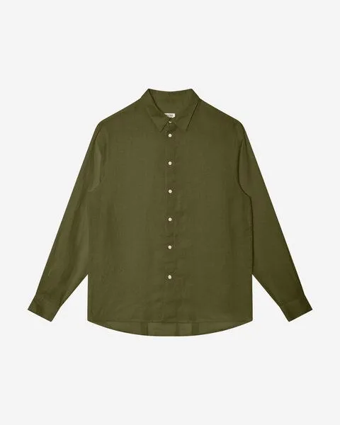 MATONA Matona Hemd | Casual Shirt | aus Leinen, Olive, – Produktbild 1 von 1