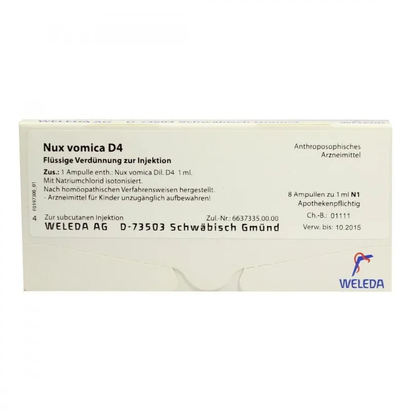 Weleda Nux Vomica D4 Ampullen – Produktbild 1 von 1