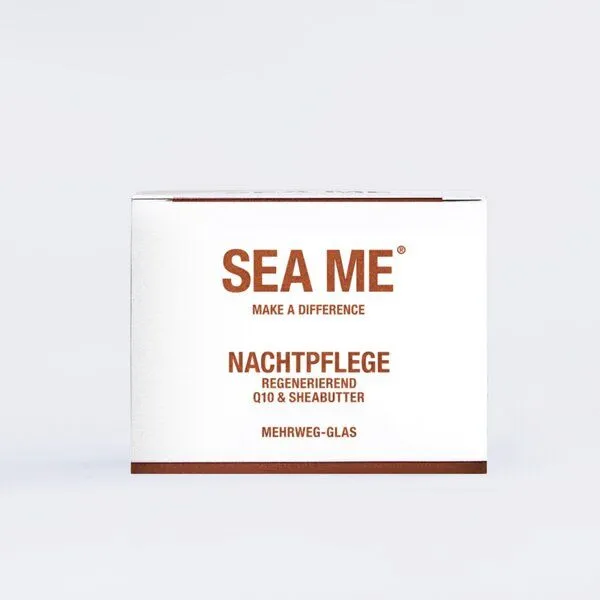 SEA ME SEA ME Nachtpflege | mit Q10 & Sheabutter | vegan | Mehrweg-Tiegel 50 ml – Produktbild 3 von 4