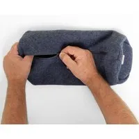 nahtur design nahtur-design Kissenbezug für Nackenrollen | 100% Flauschloden, Blau_01 (blau), – Produktbild 1 von 1