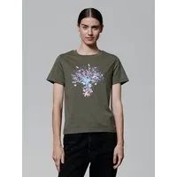 watapparel watapparel T-Shirt Frauen Tree of life, Khaki, – Produktbild 1 von 1