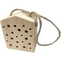 Insektenhotel aus harzfreiem Erlenholz mit Juteschnur, 100 x 105 mm – Produktbild 1 von 1