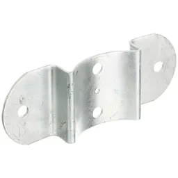 Alberts ALBERTS Zaun-Riegelbeschlag, für Pfosten und Halbrund- ZaunriegelØ100mm, feuerverzinkt, LxB70x180mm – Produktbild 1 von 1