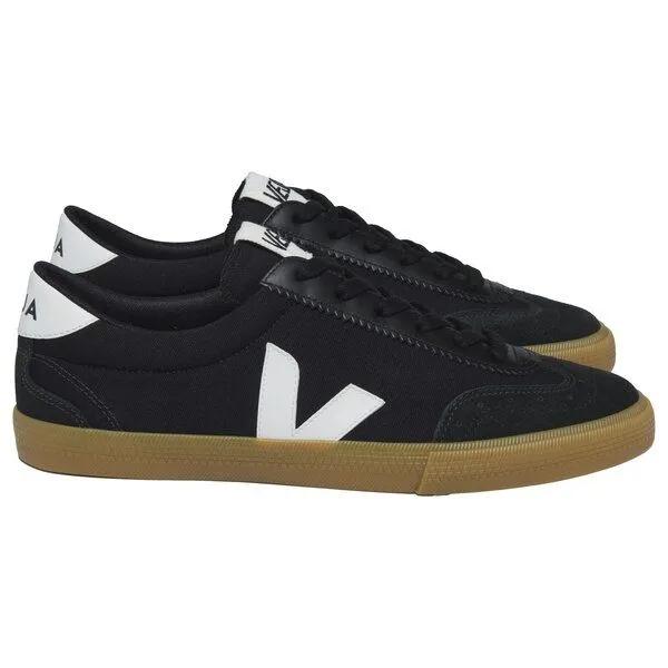 Veja Veja Damen-Sneaker Volley Canvas Black White Natural – Produktbild 1 von 5