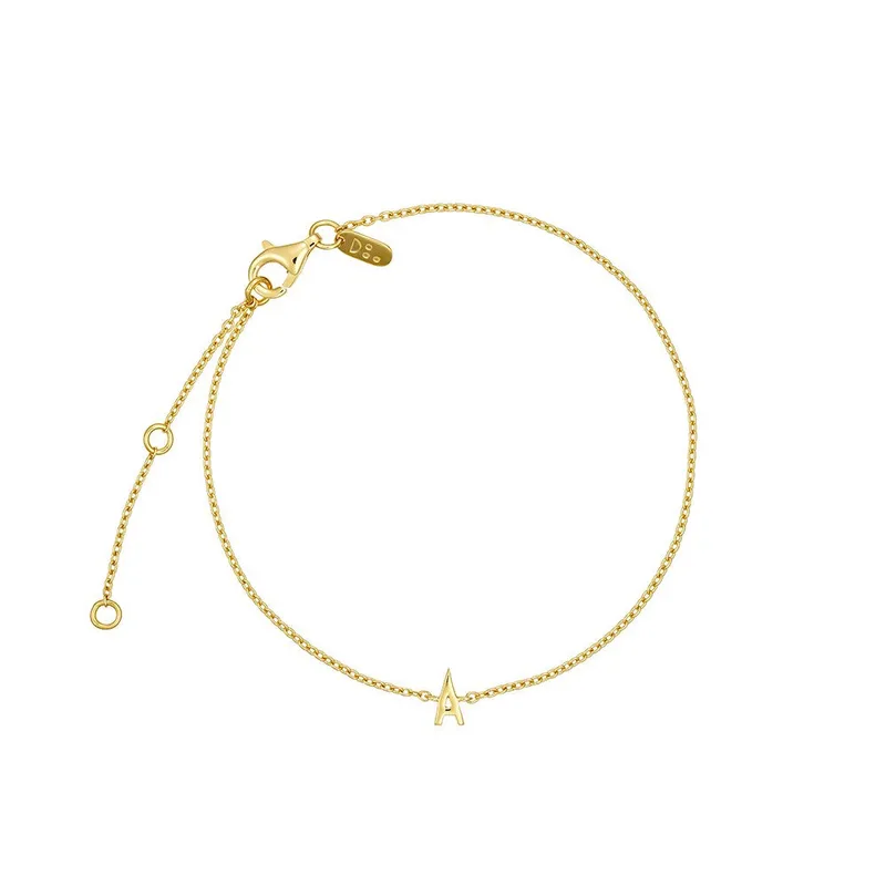 Design Letters Archetype Armband - A-Z vergoldet – Produktbild 2 von 2