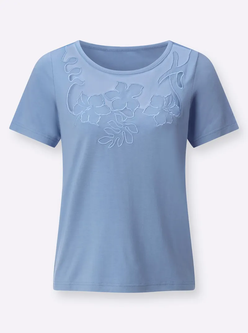 Witt Kurzarmshirt bleu, Bleu, – Produktbild 2 von 2