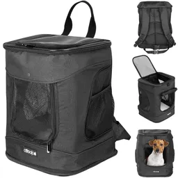 Casaria® Casaria Cadoca Haustierrucksack Schwarz 41x30x31cm – Produktbild 1 von 1