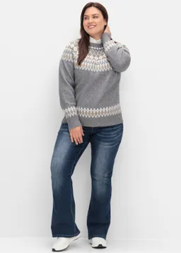 sheego by Joe Browns Jacquard-Pullover – Produktbild 1 von 1