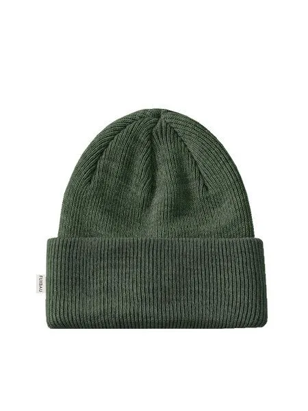 FUXBAU FUXBAU Merino Strickmütze, Waldgrün, – Produktbild 3 von 4