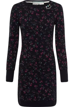 ragwear ragwear Sweatkleid MENITA O im Mille-Fleur All Over-Print – Produktbild 1 von 1