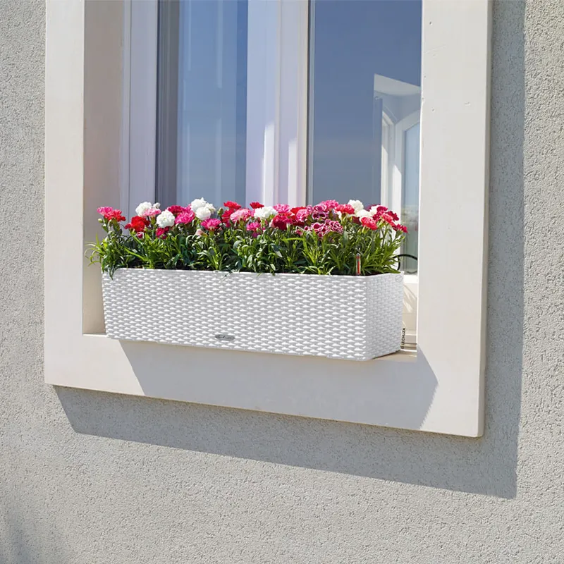 Lechuza® Lechuza® 'Balconera Cottage 80', weiß, ca. 79 x 19 x H 19 cm, Weiß, – Produktbild 1 von 1