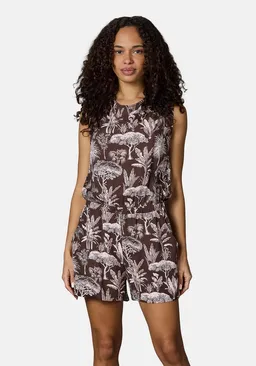 ragwear ragwear Jumpsuit Zella schicker, kurzer Damen Overall mit floralem Print – Produktbild 1 von 1