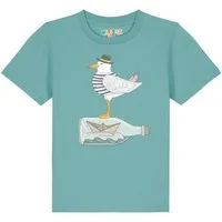 watabout kids watabout.kids T-Shirt Kinder Möwe mit Hut, Teal monstera, – Produktbild 1 von 1