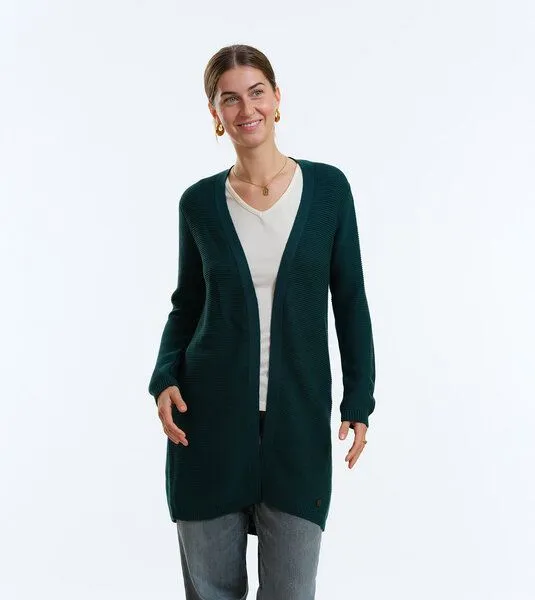 Gary Mash GARY MASH Long-Cardigan Alamo aus Biobaumwolle, Dunkelgrün (grün), – Produktbild 3 von 4