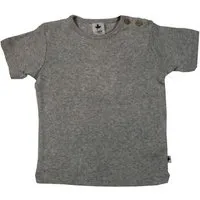 Leela Cotton Baby Kinder Kurzarmshirt Bio-Baumwolle T-shirt "Leela Cotton", Grau-melange, – Produktbild 1 von 1