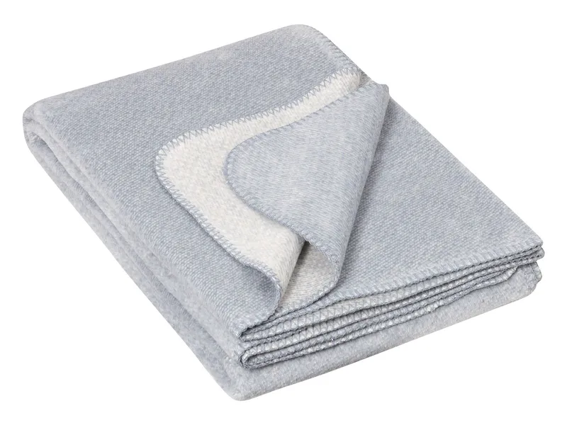 Richter Textilien Richter Textilien Babydecke Bio-Baumwolle melange Maße 75 x 100 cm, Blau, mehrfarbig, – Produktbild 1 von 2